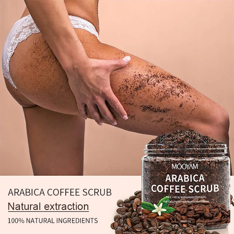 Arabica Coffee Scrub Body Cream Facial Dead Sea Salt For Exfoliating Whitening Moisturizing Anti Cellulite Treatment Acne |