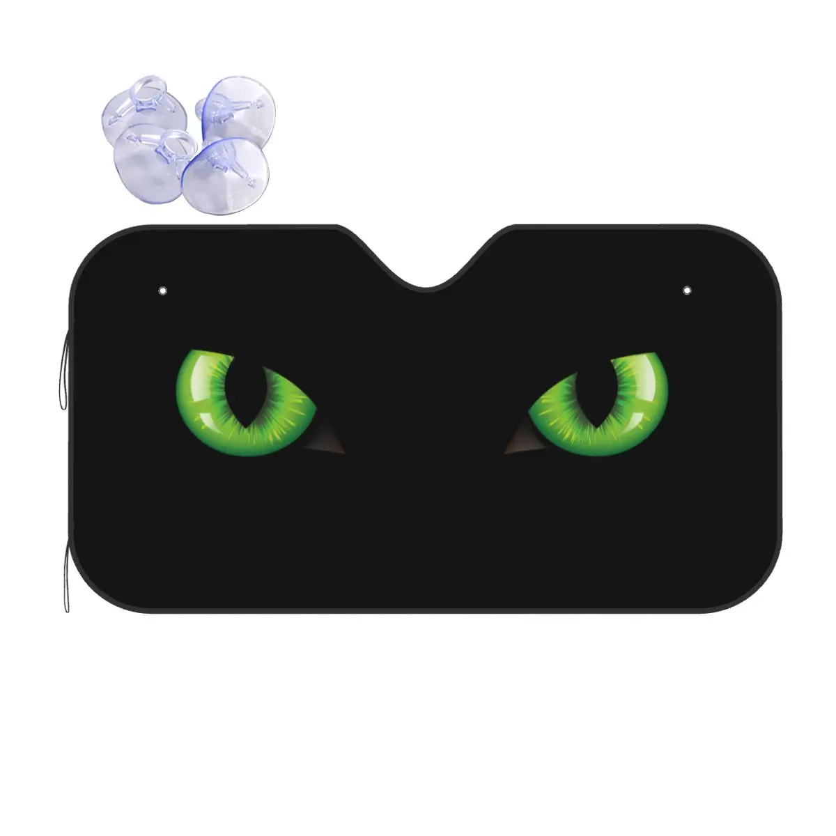 

Cat Funny Windshield Sunshade 76x140cm Green Eye Foils Sun Visor Blinds