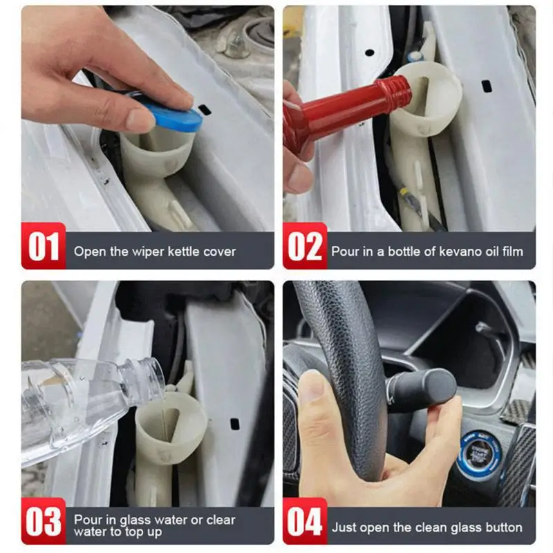 

Waterproof Rainproof Anti-fog Glass Cleaner 150ml Long Service Life Portable Safely Waterproof Car Supplies Oil Film Remover