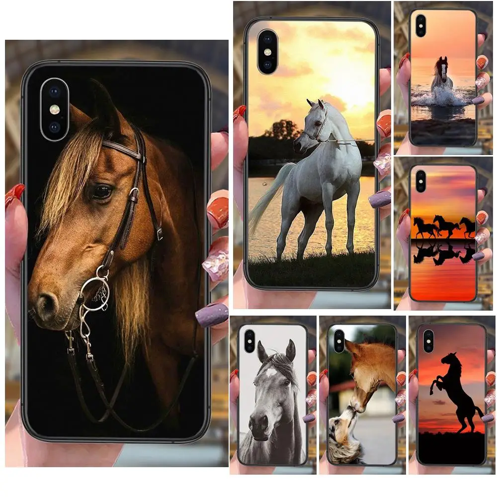 Симпатичный в мире Мягкий ТПУ чехол для телефона оболочка животное лошадь Искусство Оригинал для Xiaomi Mi 11 10T 10S 10 Ultra Pro Lite Poco X3 NFC CC9