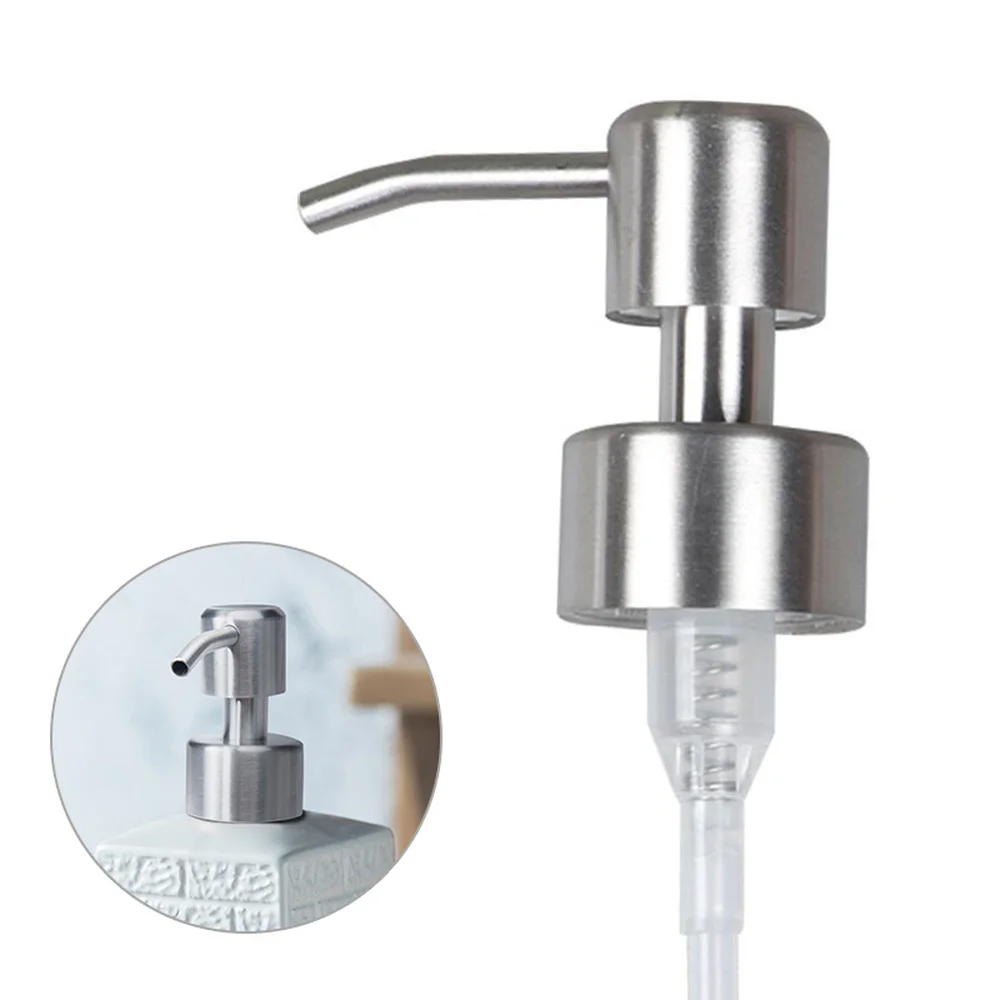 

304 Stainless Steel Hand Soap Liquid Dispenser Nozzle for Bathroom Kitchen Foam Soap Products Shampoo Bathroom Accessories