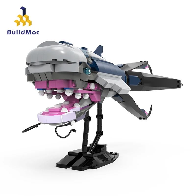 

MOC Hyperspace Whale Purrgil Building Blocks Set Idea Assemble Space Wars Mysterious Animal Model Toy For Children Birthday Gift