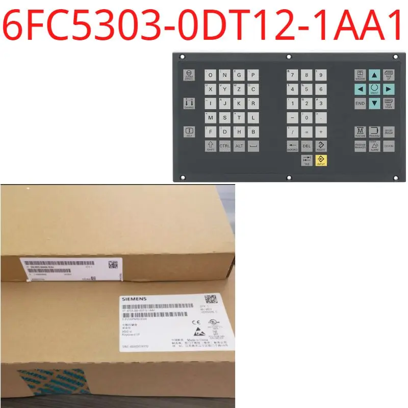 

6FC5303-0DT12-1AA1 Brand New SINUMERIK 802D sl full CNC keyboard mounting next to the display; portrait, IP65; incl. 1.5 m cable