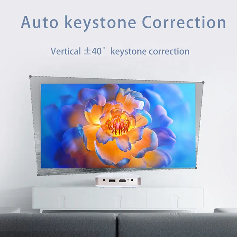 Фото Портативный мини-проектор S-60 DLP с зарядкой, Android Smart System, домашний кинотеатр, LED, 1080P HD видео, карманный 3D-проектор №4