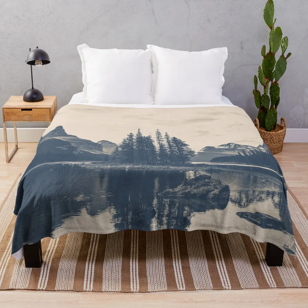 Спиртовой остров Национальный парк Яшма Альберта Канада пледы волосатые мягкие