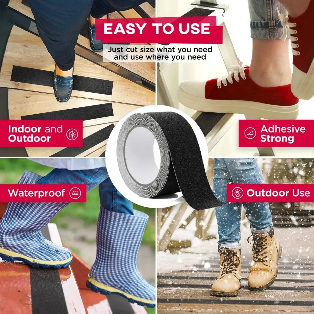 Цветная противоскользящая матовая лента для безопасности пола перила краска