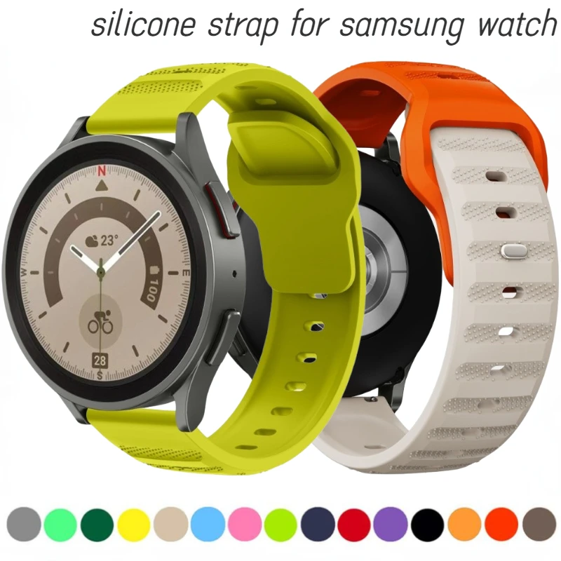 Ремешок силиконовый для Huawei Watch 4-3/GT3-2 Pro/2e спортивный браслет Samsung Galaxy 6/5/4 Amazfit GTR4/GTS4