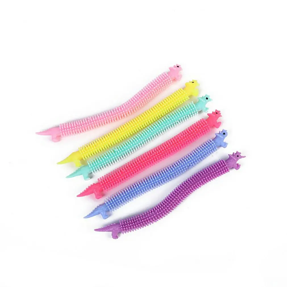 

6 Pcs Unicorn Stretch String TPR Rope Anti Stress Toys Pressure Relief Toy Fidget Autism Vent Toys