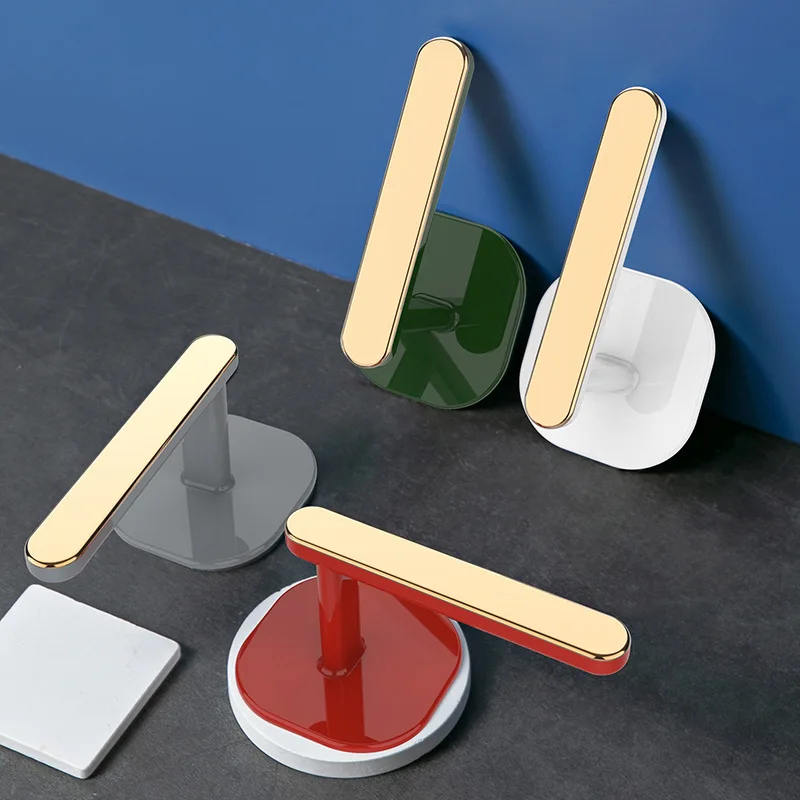

Kitchen Storage Rack Hook Self-adhesive Punch-free Multi-purpose Hook Pot Lid Holder Coat Hanger Home Bathroom Organizer Hook