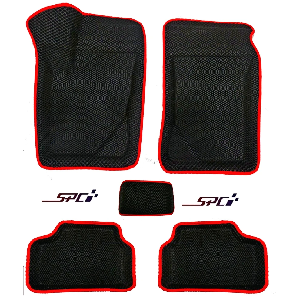 Новинка! Коврики Ева с Пресс Бортами на Lada Granta CITY черно-красный |