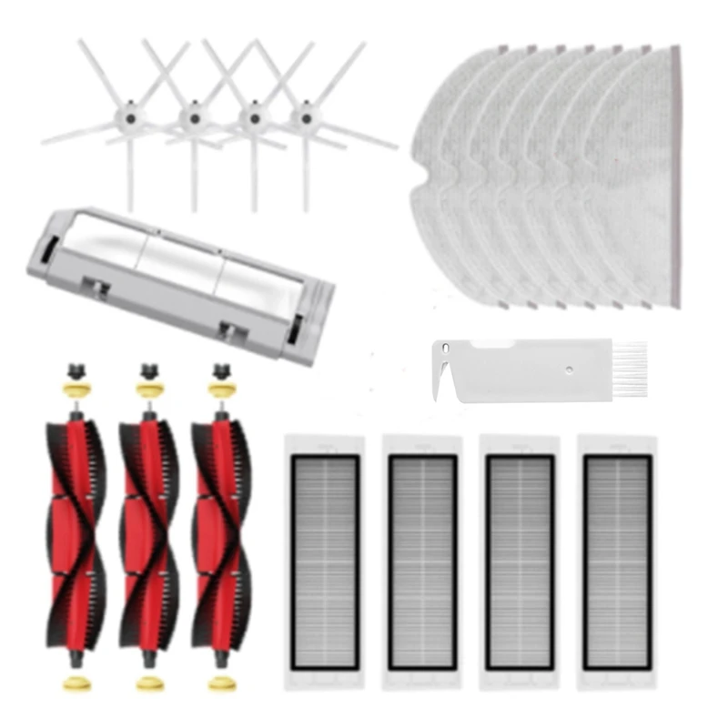

HEPA Filter Main Brush Cover Mop Cloth Side Brush For Xiaomi Roborock S5 Max S6 Maxv S6 Pure Robot Vacuum Spare Parts