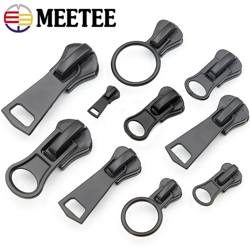 Meetee 10 шт. слайдеры на молнии для 3 #5 #8 #10 #15 # резиновый Съемник одежды куртки