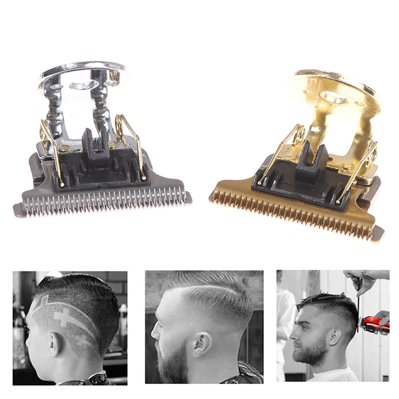 

T-Shaped Hair Clipper Blade With Stand T9 Blade Trimmer Replacement Clipper Head Replace The Cutter Head Of The Hair Clipper