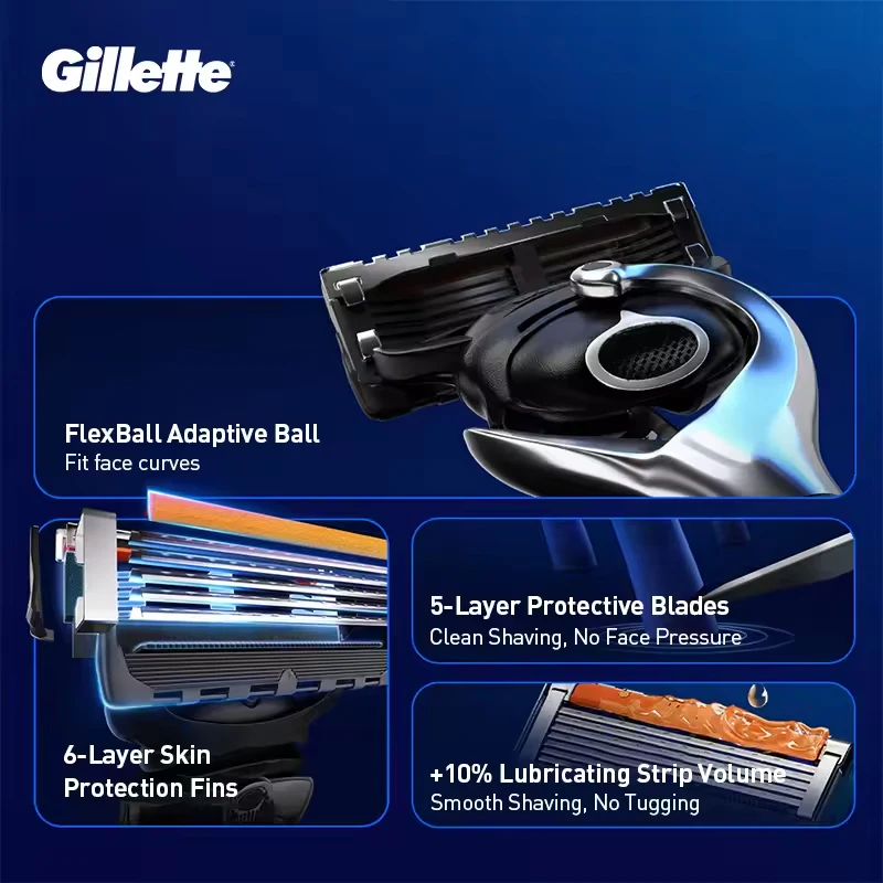Бритва Gillette Fusion 5 ProGlide, бритва для мужчин, сменные лезвия для бритвы Fusion 5 ProGlide, сменные кассеты для бритвы Gillette Fusion ProGlide для мужчин (art.: 3920d7fa40335) - 3920d7fa40335