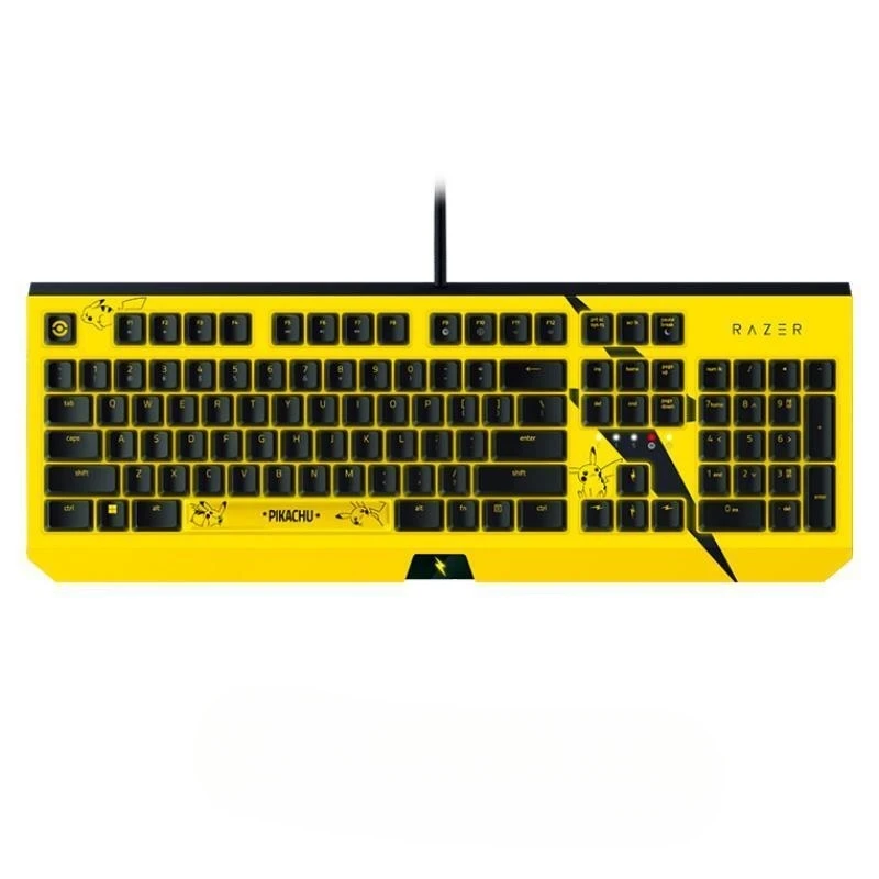 Hot Razer Pokemon Pikachu Limited Edition 104 Key Wired Comp