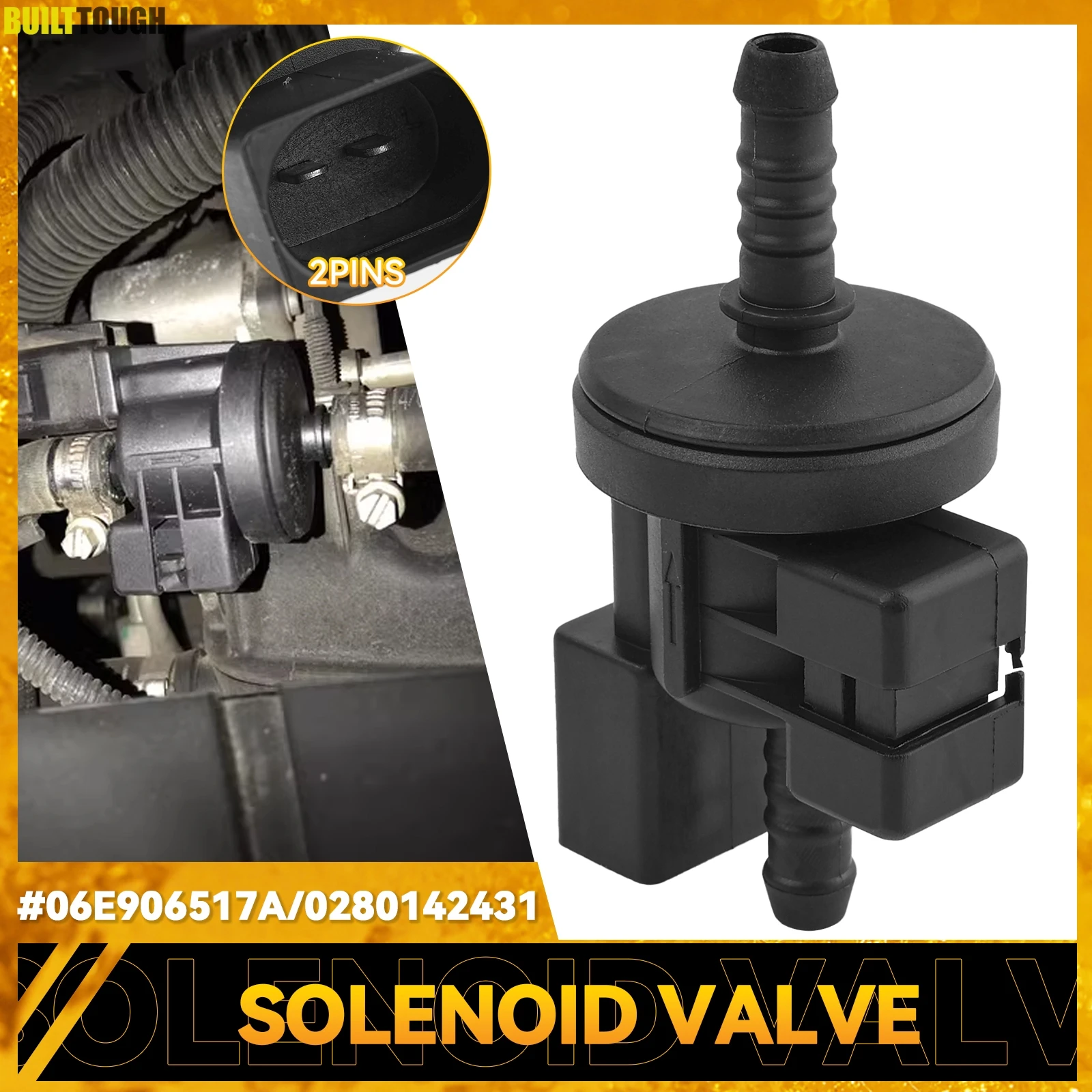 Клапан соленоидный для топливного бака 0280142431 06E906517A подходит VW Passat Golf Jetta Audi A3 A4 A6 A8