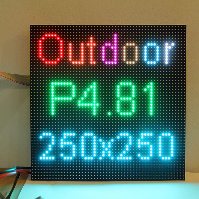 Фото 40 шт./лот P4.81 светодиодный дисплей открытый полноцветный модуль RGB SMD1921 250*250 мм рекламная плата для аренды №5