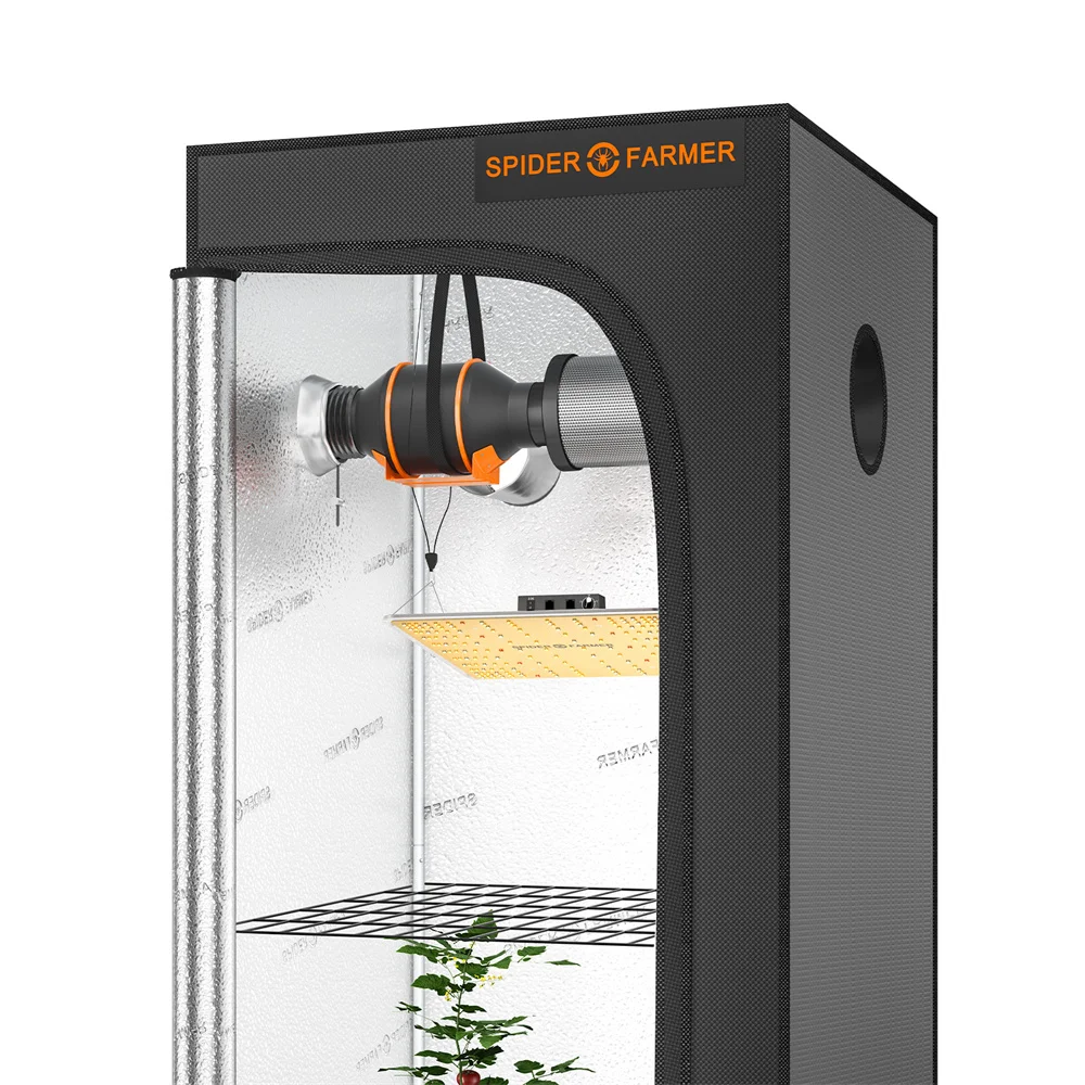 Spider Farmer SF1000 LED Light+70x70x160CM Grow Tent Kits with Carbon Filter For All Indoor Plants Hydroponics