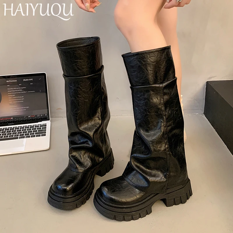 Женские кожаные туфли на высоком каблуке дизайнерские модные повседневные