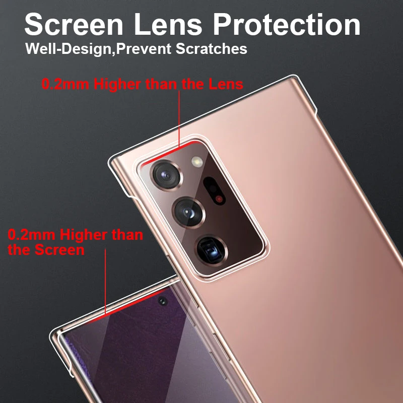 Ультратонкий Бескаркасный Прозрачный чехол для телефона Samsung Galaxy S22 S21 S20 FE S10 S9 Note