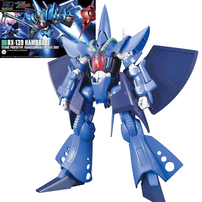 

Bandai Genuine Assembled Model HGUC 1/144 RX-139 Hambrabi Gundam Gunpla Action Anime Figure Mobile Suit Toy Gift For Children