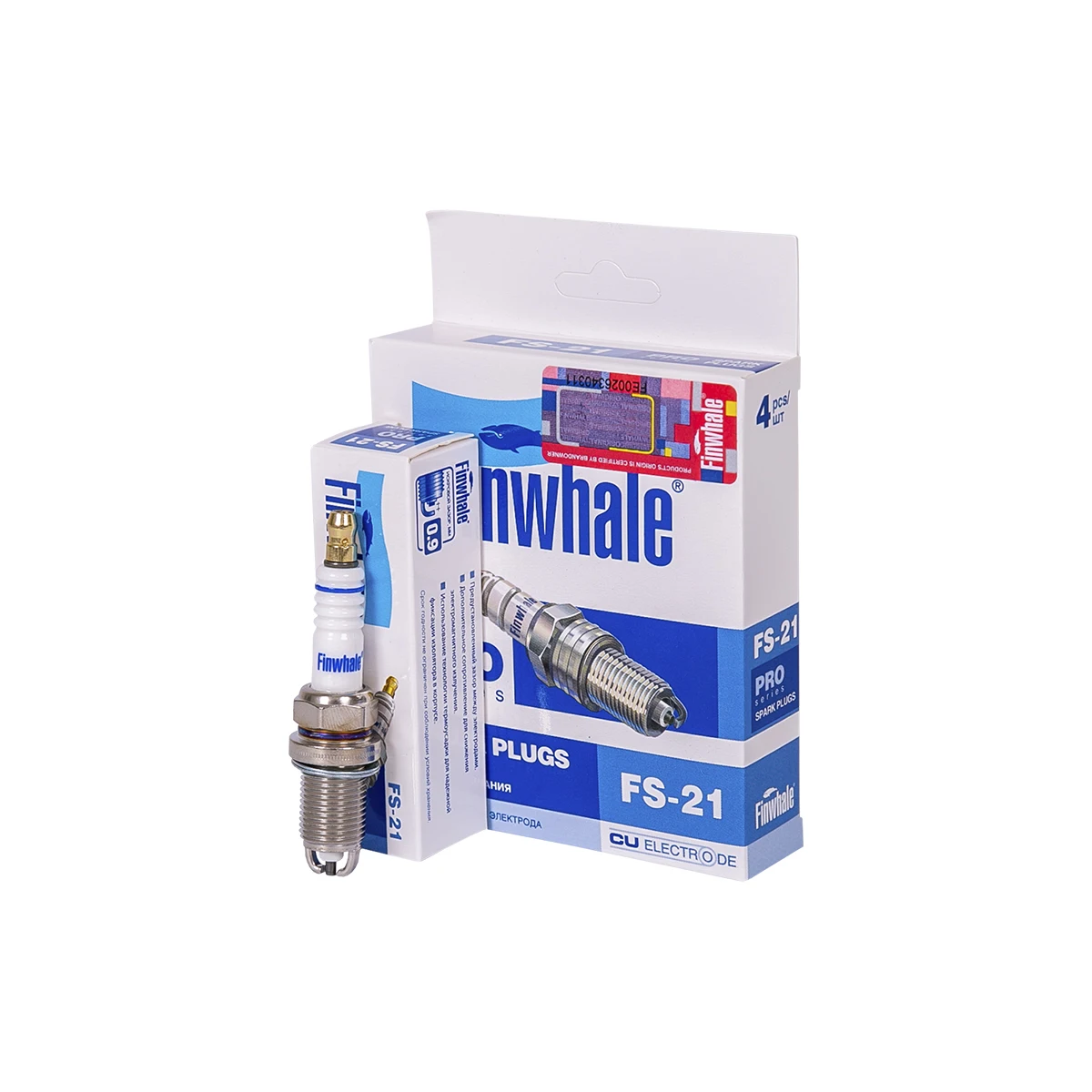 Свеча зажигания 2-х электродная Finwhale Pro для 8кл Лада Ларгус с двигателем К7М, Renault Logan, Sandero. Duster