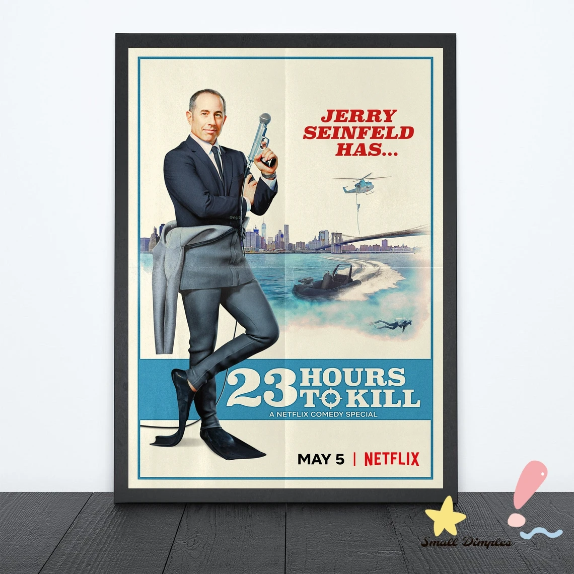 

Jerry Seinfeld 23 часа на убийство, классический кинопостер, холст, Художественная печать, украшение для дома, настенная живопись (без рамки)