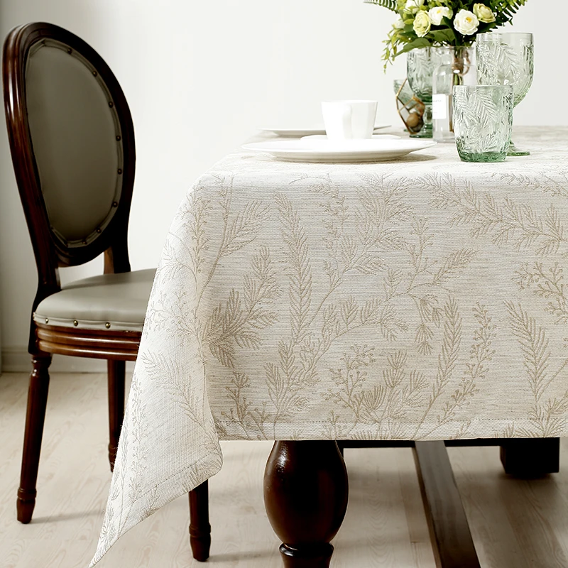 

Proud Rose Linen Tablecloth Waterproof Table Cover Table Protection Coat Modern Rectangular Coffee Table Cloth for Living Room