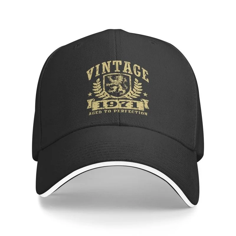 

Classic Vintage 1971 Baseball Cap Women Men Breathable Birthday Gift Dad Hat Performance