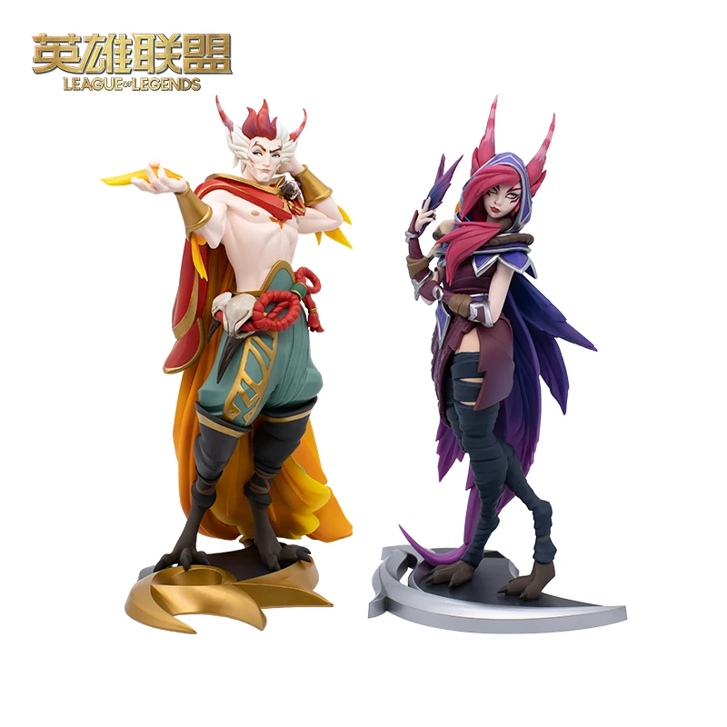 

League of Legends Xayah Rakan Figure Statue Collectible Game Figure Ornaments Pvc Model Cartoon Toys Anime Toys Gift