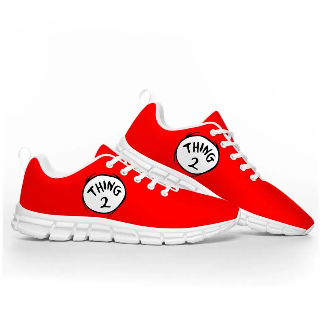 

Thing 1 And Thing 2 Red Dr Seuss Sports Shoes Mens Womens Teenager Kids Children Sneakers Casual Custom Quality Couple Shoes