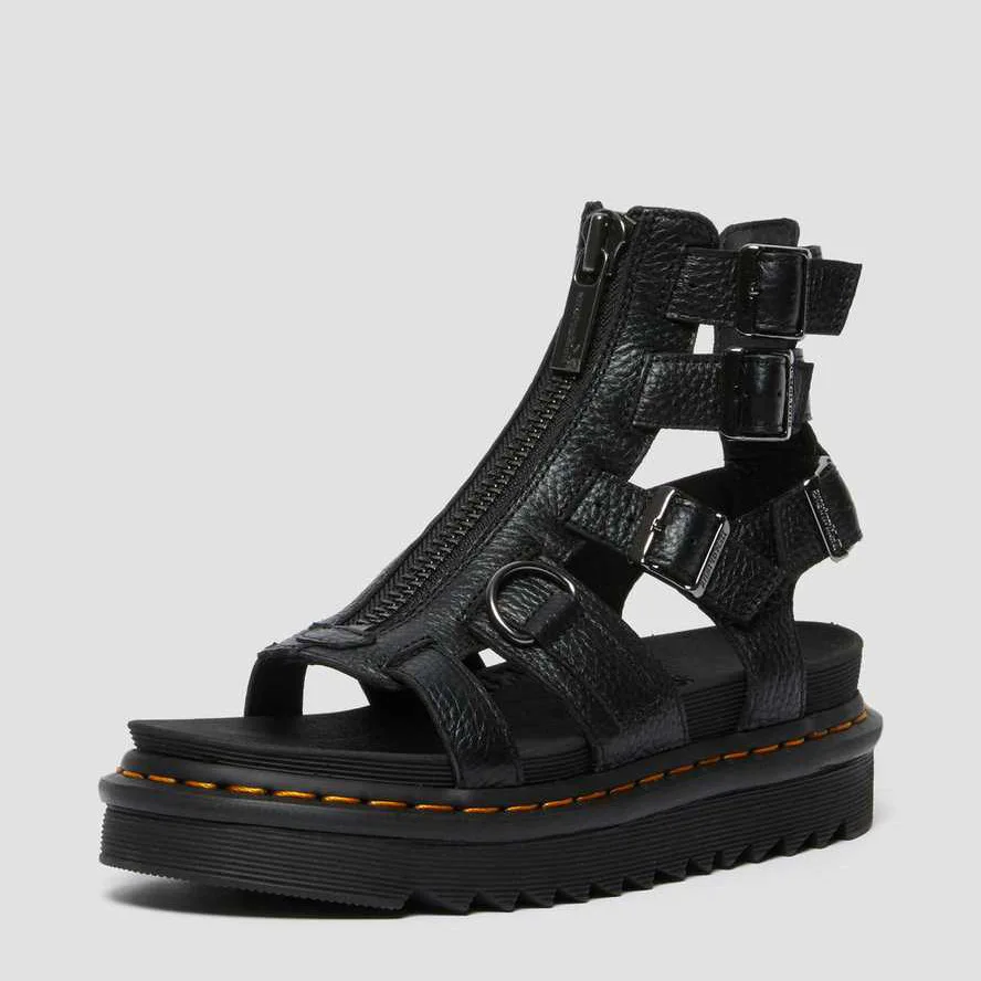 

Women's sandals 2023 summer new thick-soled women's sandals front zipper Roman sandals leather fashion buckle casual sandals