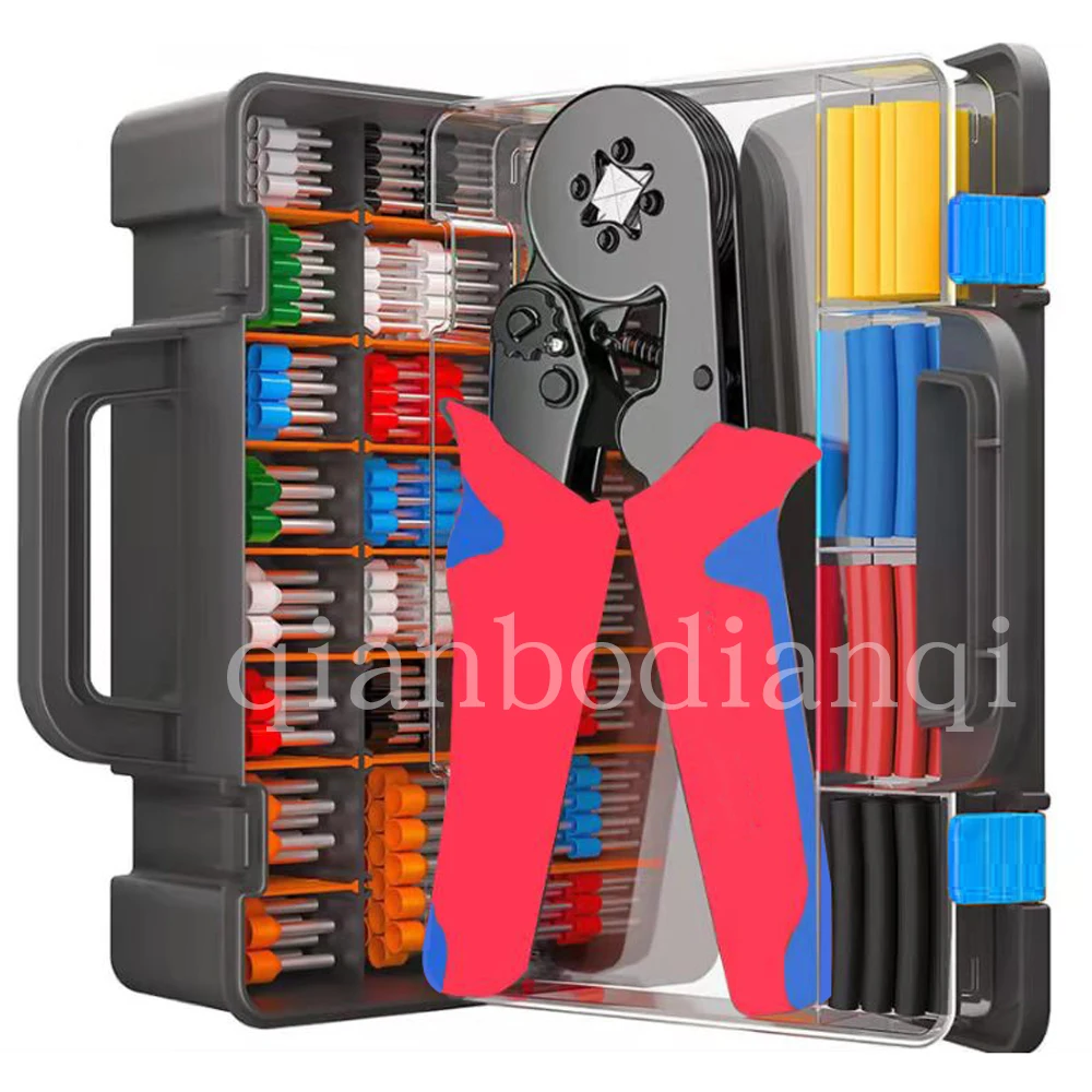 Tube Terminal Crimping Tools Ferrule Crimping Pliers HSC8 6-4 0.25-10mm² 23-7AWG 6-6 0.25-6mm² Electrician Clamp Sets Wire Tips