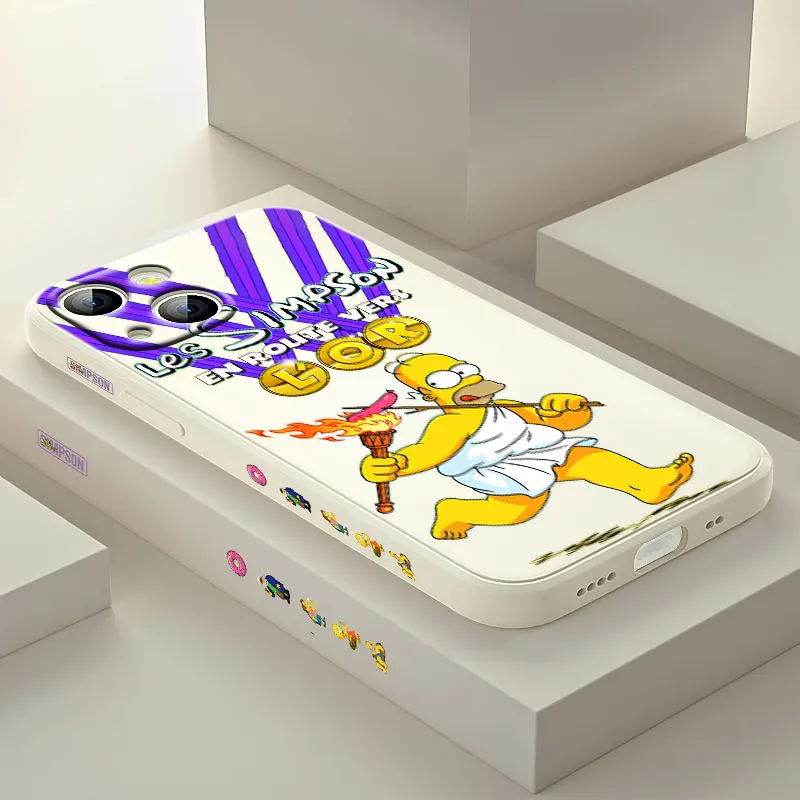 Фото Симпатичный чехол Simpsons для Apple iPhone 14 13 12 Mini 11 Pro XS MAX XR X 8 7 6S SE Plus | Мобильные телефоны