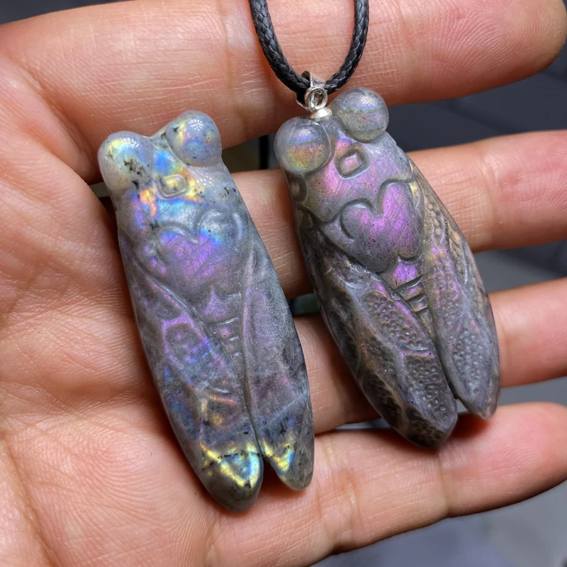 Кулон из серебра 925 с лабрадоритом