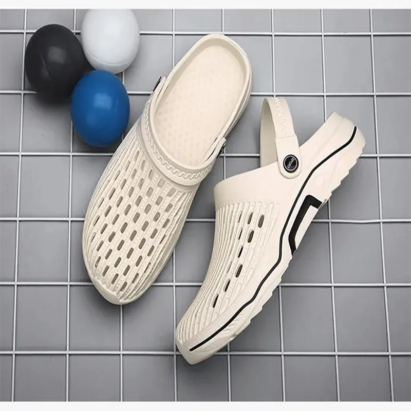 Women Sandals Hole Shoes Men Beach Shoes Light Sandals Slippers Outdoor Summer Non-slip Beach Hole Shoes Clogs Women's Sandal