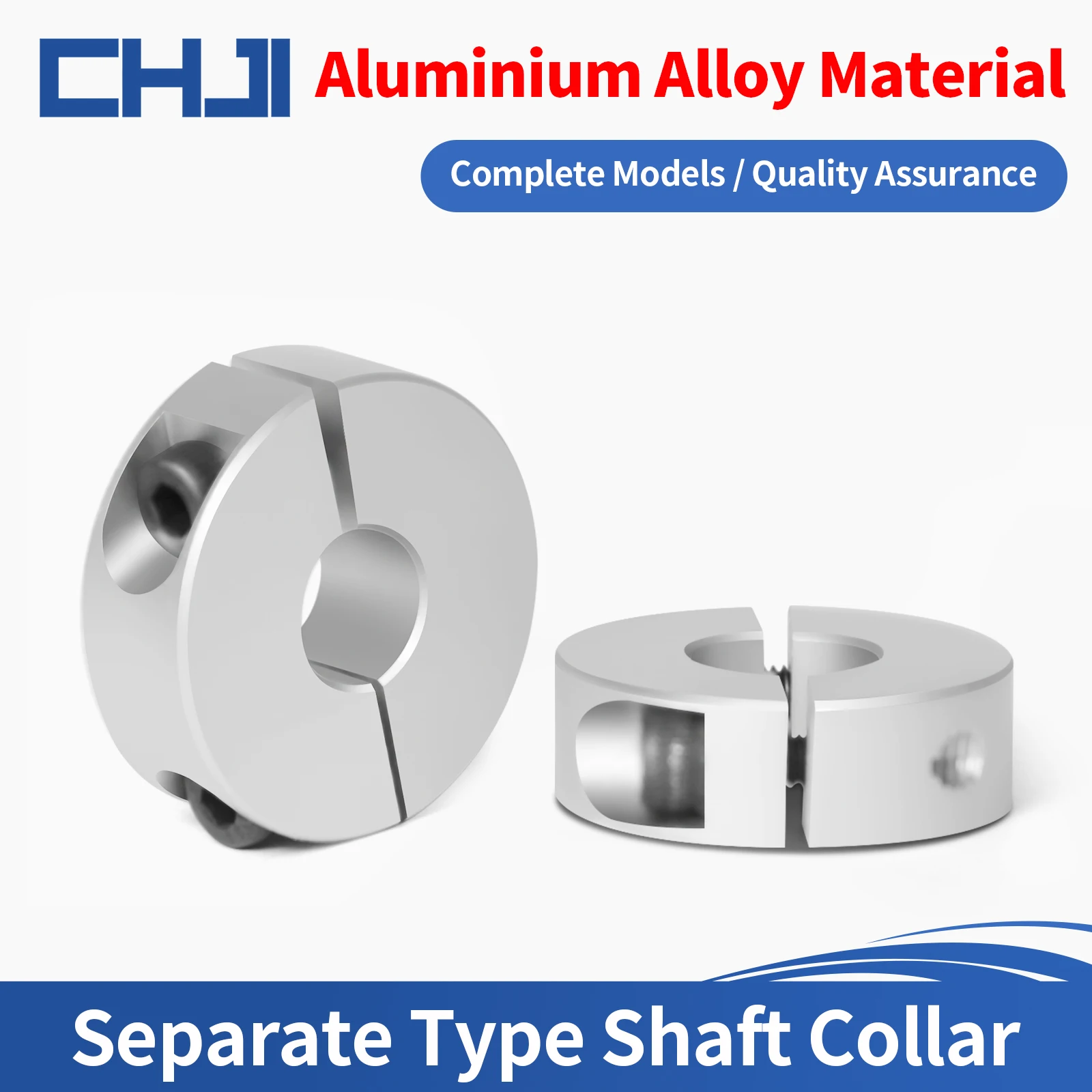 

CHJl 4 шт. двойной разделенный воротник вала, алюминиевый двухкомпонентный зажимной стопорный воротник для вала, стопорные воротники с установочным винтом SCSP