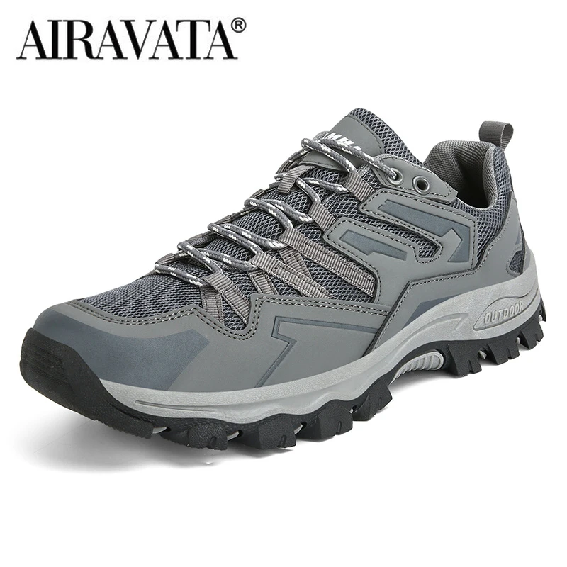 Unisex Hiking Shoes Outdoor Mesh Climbing Shoes Antiskid Trendy Classical Trekking Sneakers Men Women Sneakers Plus Size 36~46