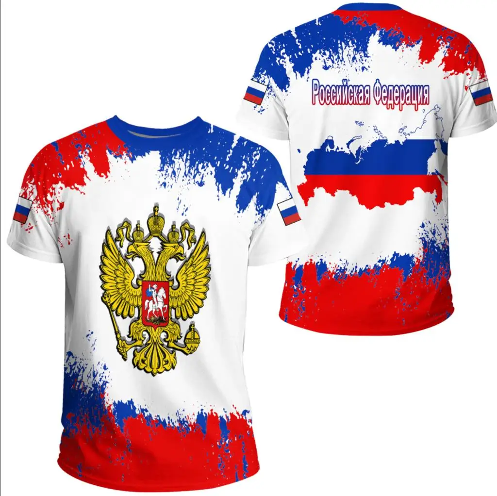 

Russia National Emblem Flag 3D Print Summer Kids T-Shirt Casual O-Neck T-Shirt Oversized Pullover Fashion Children's Clothing
