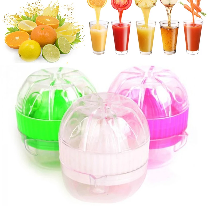 

Hot Sale Mini Juicer Fruit Press Squeezer Plastic Juicer Juice Lemon Manual Citrus Lemon Orange Juicer Random Color