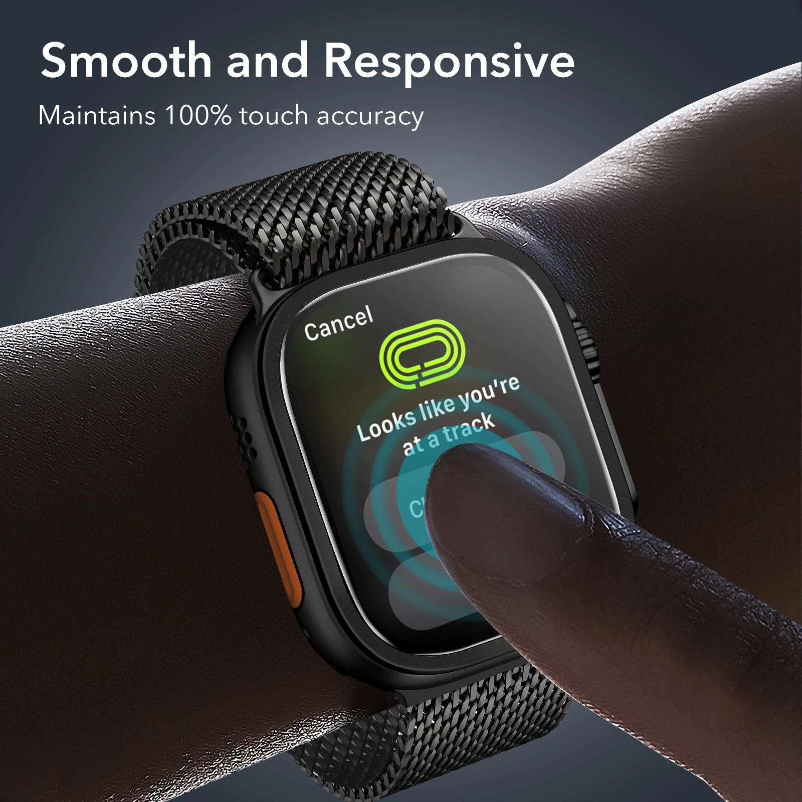 Защитное стекло ESR для Apple Watch Ultra 2Ultra (2025202420232022) 49 мм, 2 шт., военный стандарт защиты, закаленное стекло (art.: 3920daeb8d41f) - 3920daeb8d41f