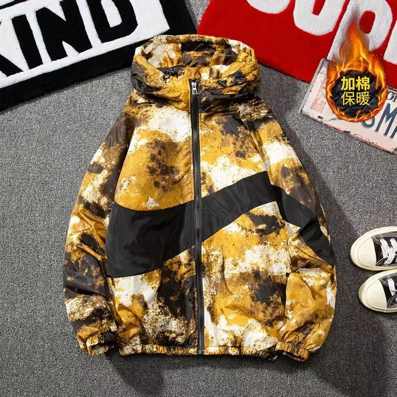 2021 New Men's Cotton-padded Jacket Winter Thick And Warm Male Jacket Korean Style Trendy Cotton Clothing Large Size Coat