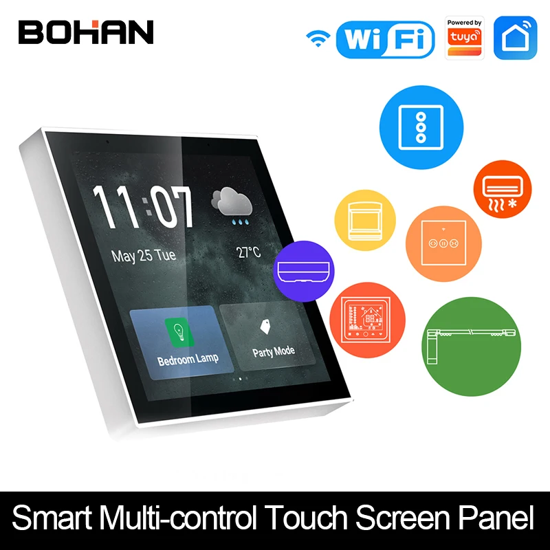 

Панель управления сенсорным экраном Tuya/Smart Life Home, многофункциональная 4-дюймовая Центральная панель управления для интеллектуальных сцен, с...