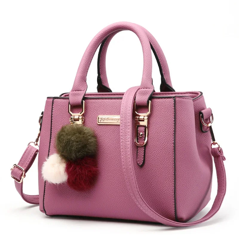 

Women's bag 2023 new fashion hair ball handbag Korean version of the trendy simple one-shoulder messenger bag trendy