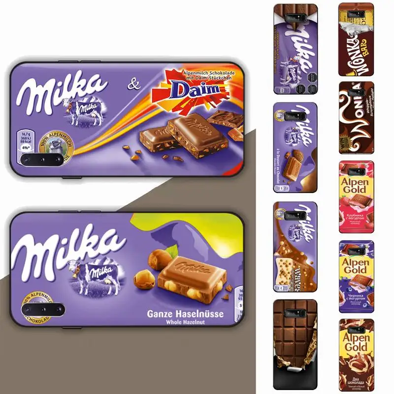 

Chocolate Milka Box Phone Case for Samsung Note 5 7 8 9 10 20 pro plus lite ultra A21 12 72