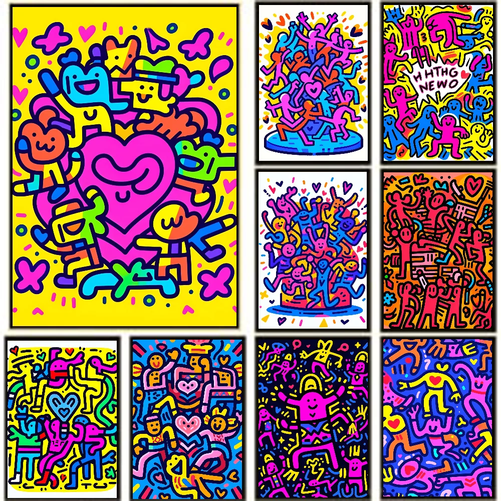 1 шт. граффити-постер Midjourney плакаты наклейки декор для игровой комнаты подарки