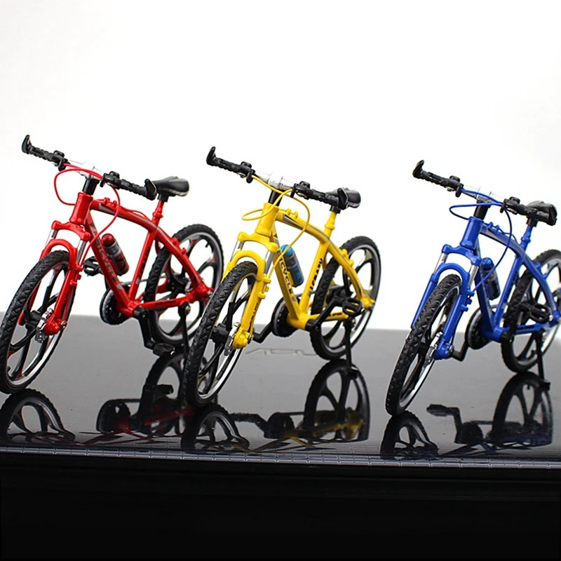 

Mini Alloy Finger Bicycle Model Racing Toy Creative Simulation Metal Mountain Bike Set Collection Toys For Boys