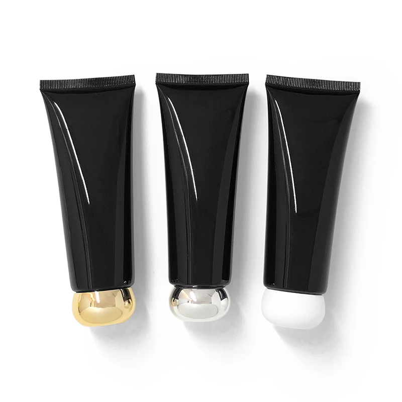

30pcs 80g Empty Black Soft Tube For Cosmetic Packaging 80ML Lotion Cream Plastic Bottle Skin Care Cream squeeze Containers Tube