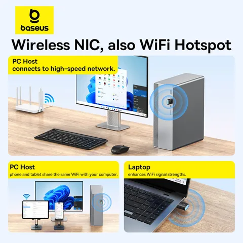 Baseus Wi-Fi адаптер 2.4G и 5G