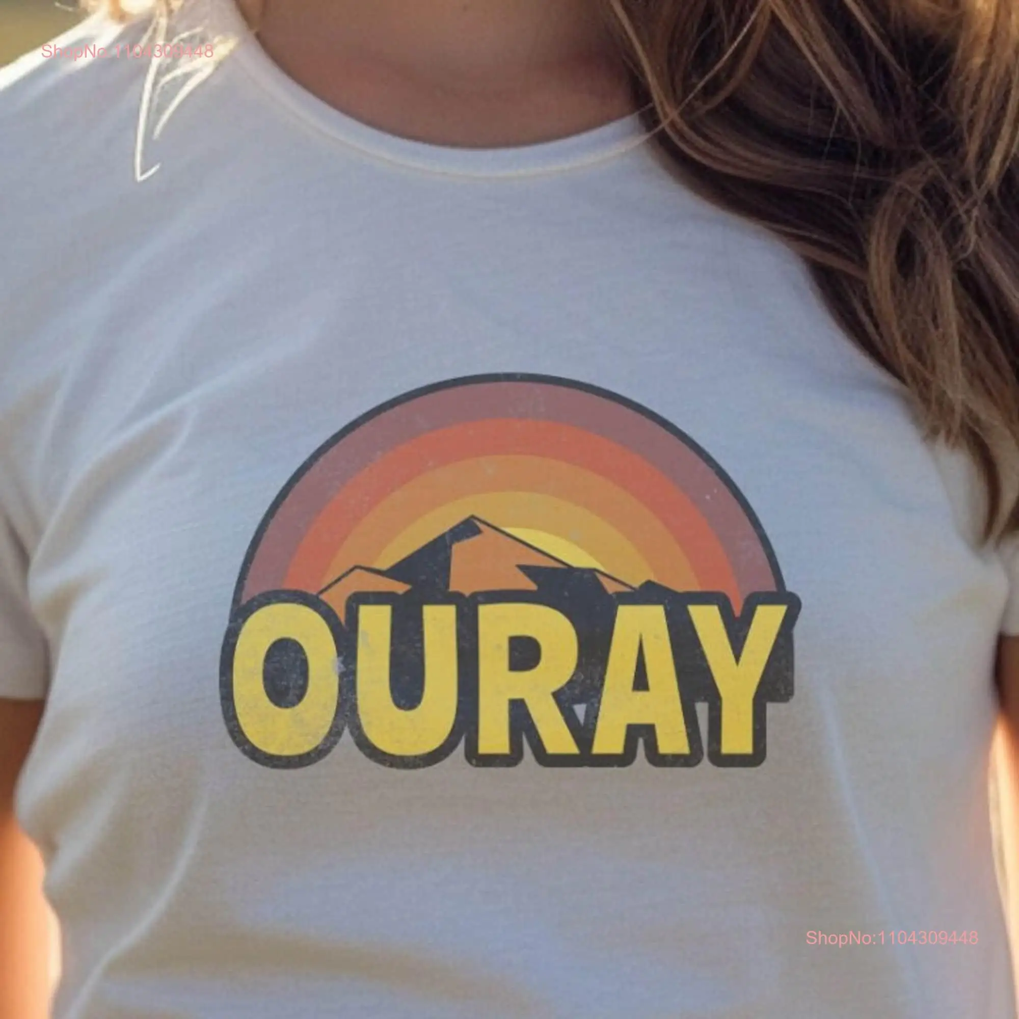 Ouray Colorado Sunrise T Shirt Travel Camping Mountains Vintage Outdoor National Park long or short sleeves